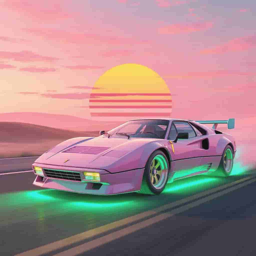 Retro Futurism Pastel Rush 4