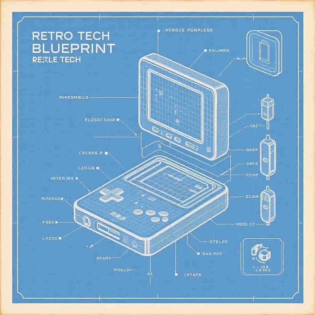 Retro Tech Blueprint 4