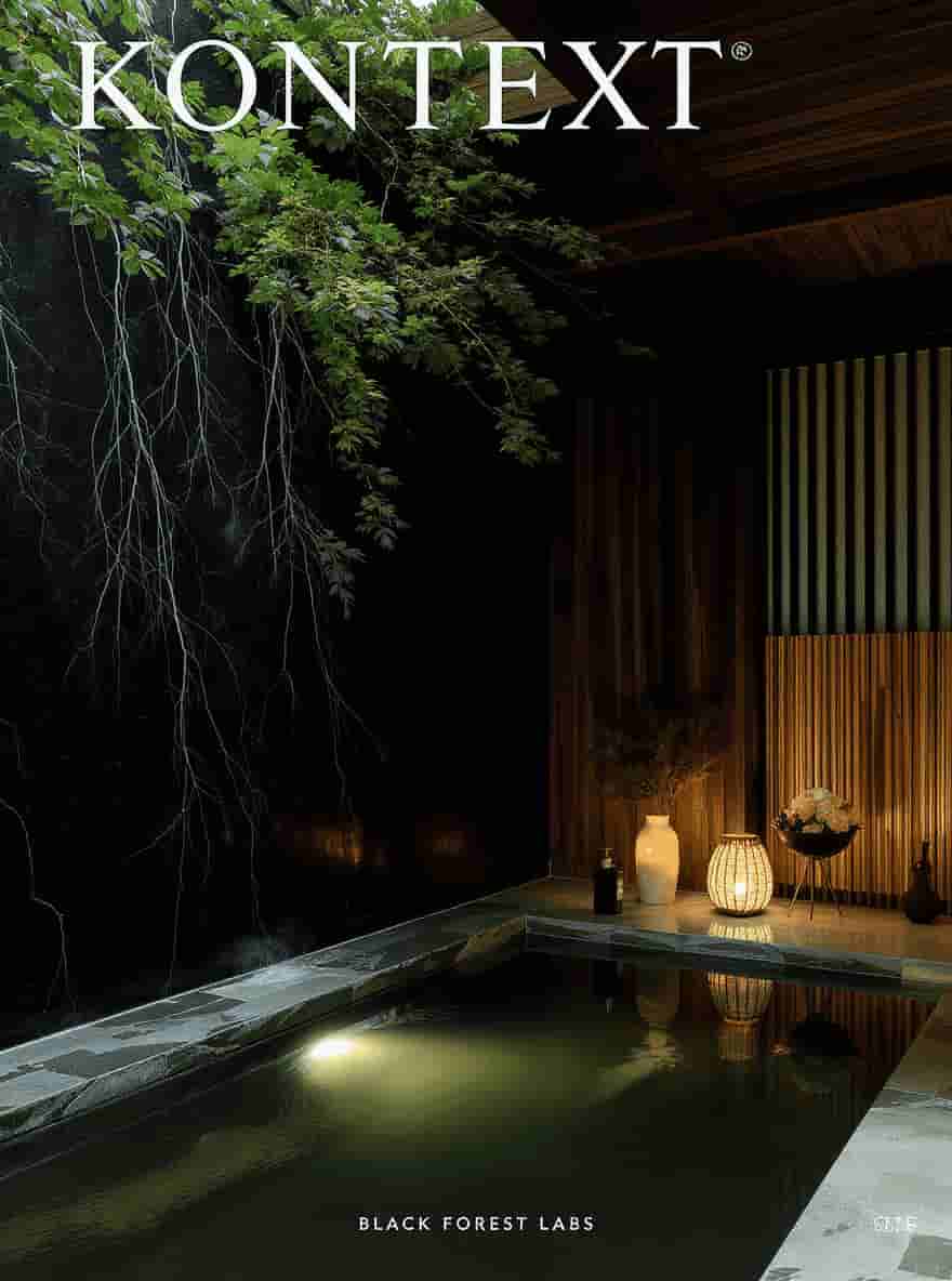 Flux.1 Kontext generated image: A poster for a luxurious traditional japanase bath house in san francisco named "Kontext" by "Black ...